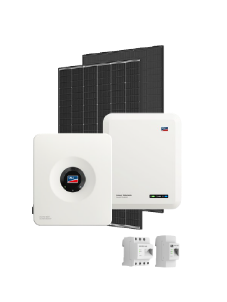 Instalación de Autoconsumo (Llave en mano 10 paneles full blackTrina Solar VertexS+ 440Wp. Inversor hibrido monofásico SMA Sunny Boy4.0 SE. Monitorización SMA Energy Meter 2.0 / CT.